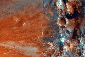 Mafic Minerals on Floor of Crater in Terra Sabaea