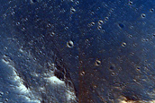 Pompeii Crater Wall Rim and Ejecta