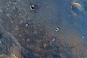 Possible Olivine-Rich Materials in Crater within Schroeter Crater