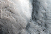 Crater with Viscous Flow Features