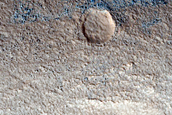 Possible Flow Feature Inside Crater