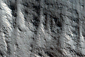 Change Detection in Adamas Labyrinthus Crater