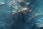 Channels near Huygens Crater