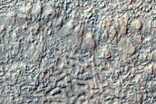 Crater and Wrinkle Ridge