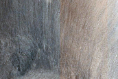 Crater South of Albor Tholus