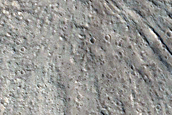 Glacial Deposits inside Crater
