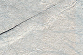 Bands on Surface in Hellas Planitia