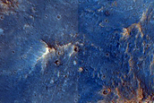 Central Peak Region of Canso Crater