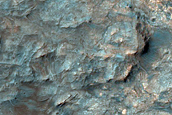 Central Peak Pit of 38-Kilometer Diameter Crater in Noachis Terra