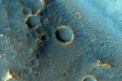 Impact Associated Clay Deposits in Crater North of Chive Crater