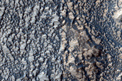 Light-Toned Exposures near Voeykov Crater