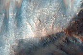Steep Slopes in West Melas Chasma