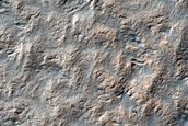 Landforms above Subsurface Radar Observations of South Polar Cap