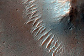 Crater Rim Channel in Margaritifer Terra