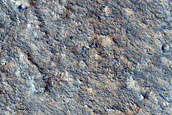 Layers in Outlier of Hypanis Valles Fan