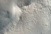North Polar Facing Deposit in Crater