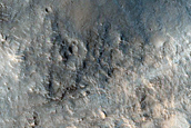 Crater Rim in Amenthes Fossae