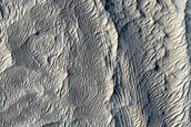 Infilled Troughs near Aeolis Planum