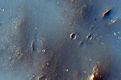 Channels near Flaugergues Crater