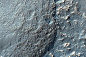 Rocky Exposures in Crater Rim