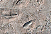 Margin of Highly Fluidized Ejecta in Nereidum Montes