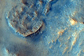 Jezero Crater Color Coverage of Well-Exposed Megabreccia in Western Rim