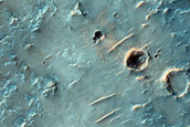 Channels in Huygens Crater