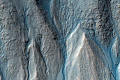Gullies in Southern Crater