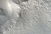 North Polar Facing Deposit in Crater