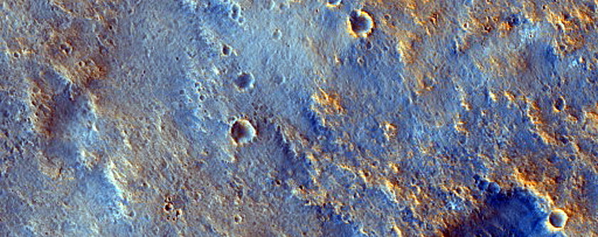 Terrain South of Trouvelot Crater