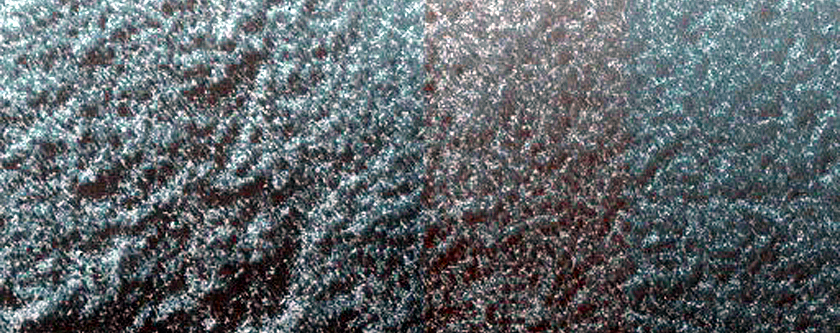 Seasonal Frost Changes in Southern Crater Rim