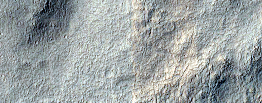 Channel on Mound East of Hellas Planitia