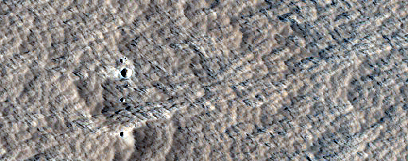 Terrain between Olympus Mons and Daedalia Planum