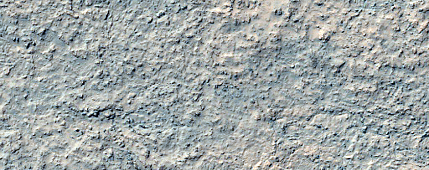 Terrain North of Green Crater