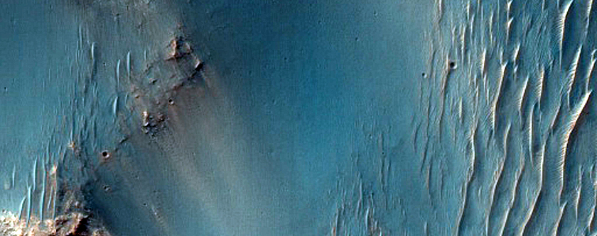 Terrain North of Schaeberle Crater