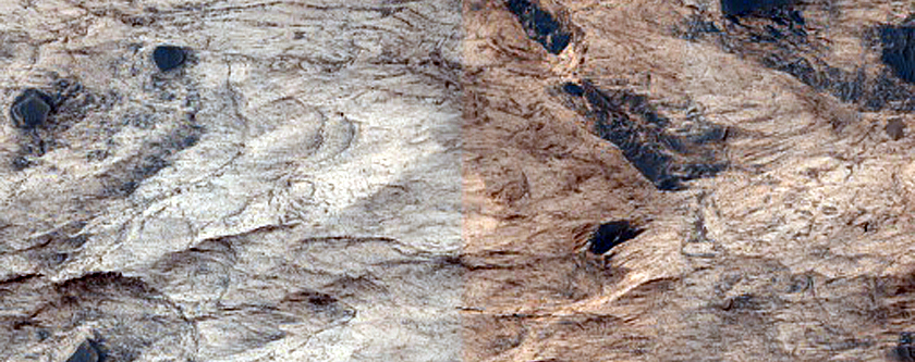 Mass Wasting Feature in Ganges Chasma