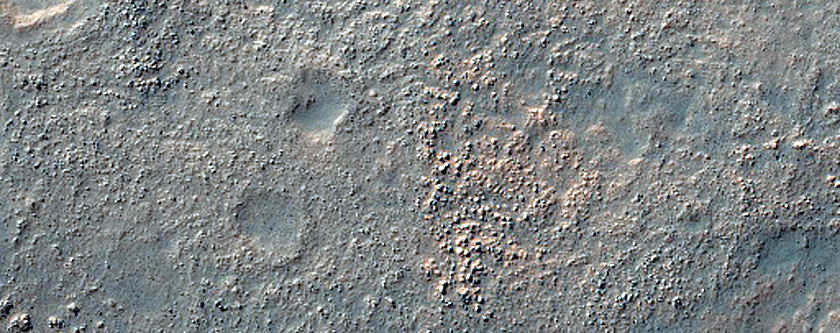Terrain Northeast of Russell Crater