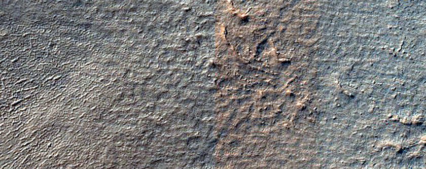 North-Facing Gullies in Mantled Crater