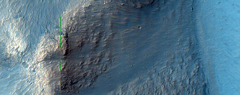 Planar Perched Surface on South Wall of Eos Chasma
