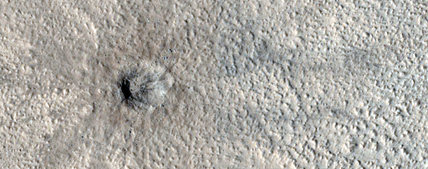 Monitoring Large Icy Crater