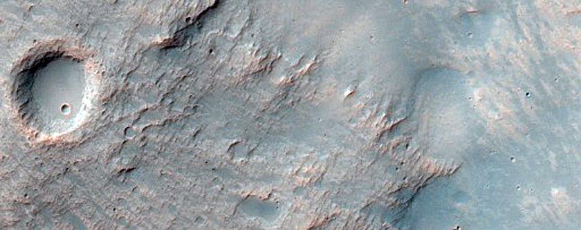Depression North of Hadriaca Patera