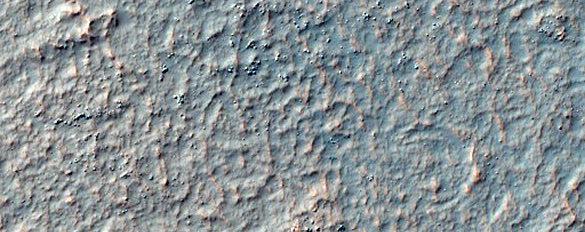 Channel in Hellespontus Montes