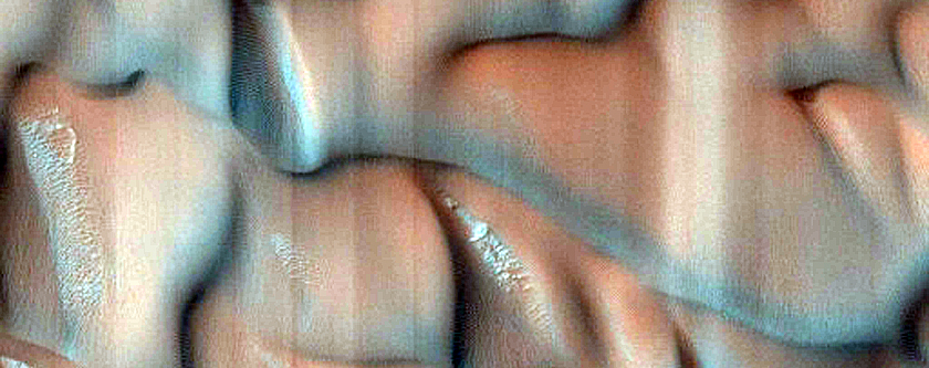 Dark Dune Source in Ganges Chasma