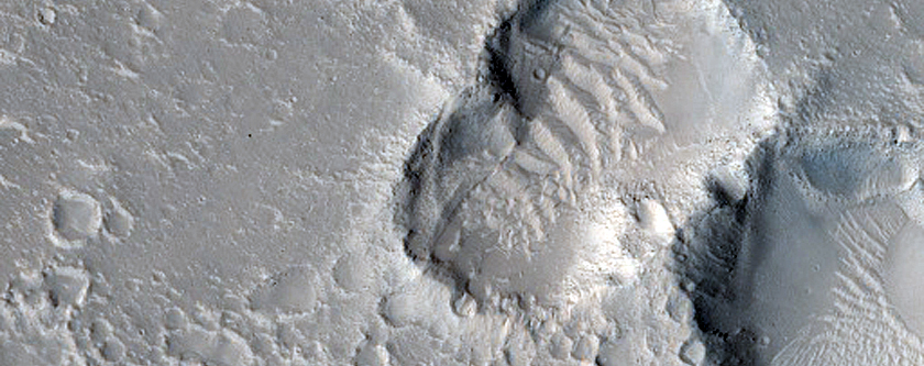 Small Craters near Hephaestus Fossae