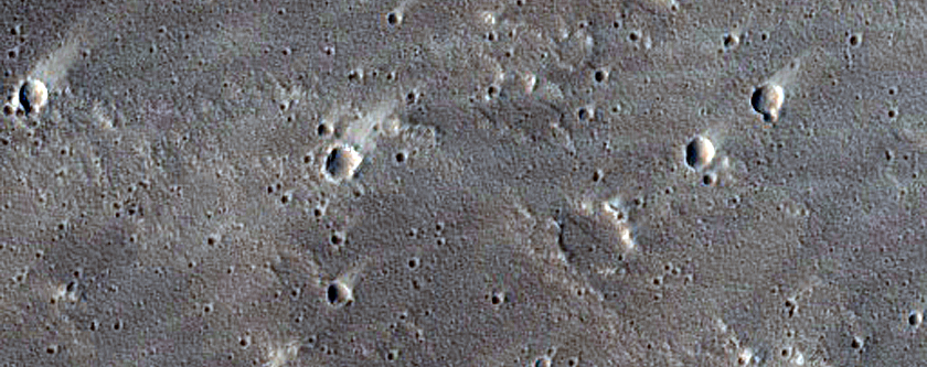 Wind Streak Monitoring Site Northwest of Uranius Tholus