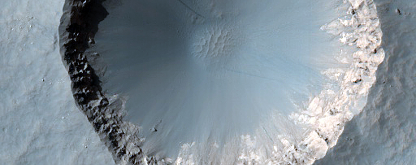 Crater near Opportunity Landing Site