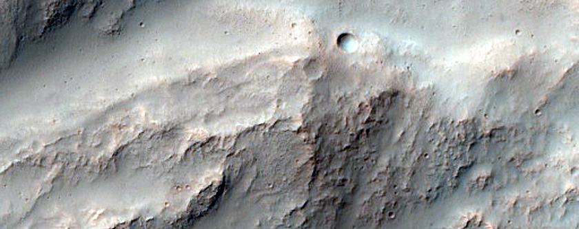 Gullies in Crater East of Hellas Planitia