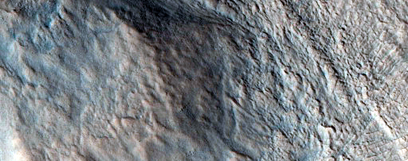 Gullies on Canyon Wall