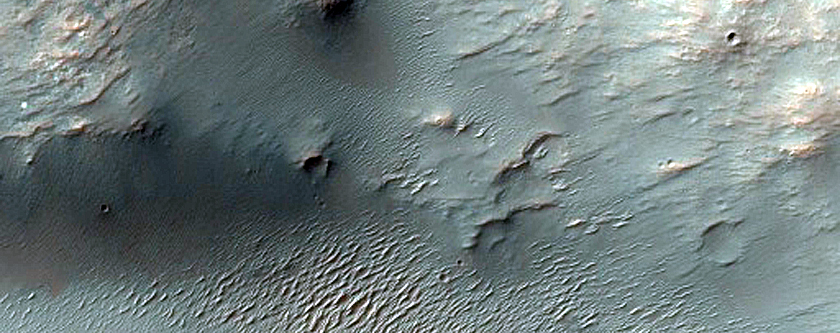 Channel near Huygens Crater