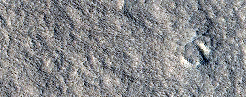 Layers on Crater Rim near Hrad Vallis
